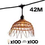 thumbnail of Lumisky Guirlande connectable HAWAII 100 ampoules E27 42M Polyrotin Marron