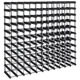 thumbnail of Décoshop26 - Casier range bouteilles étagère de rangement vin pour 120 bouteilles en bois de pin et acier noir DEC024296