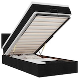 thumbnail of vidaXL Ottoman-Bett mit Matratze Schwarz 100x200 cm Stoff