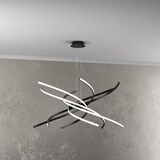 thumbnail of Lámpara de araña LED moderna Tornado, 69 W, 4450 lm, 1163/S80, color blanco