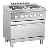thumbnail of Fornuis | Elektrisch | B800 | 4 Kookplaten | 4x 2.6kW | Elektrische Oven | 2/1 GN | 5.4kW | 800x700x850(h)mm