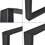 thumbnail of Helloshop26 - Set aus 2 rechteckigen Tischbeinen aus Metall 64 cm schwarz 03_0003673