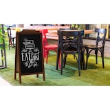 thumbnail of ALLboards Chevalet Stop Trottoir Cadre Supérieur Ondulé avec Cadre en Bois Laqué 100×50cm