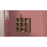 thumbnail of Dmora Libreria Rodrigo, Mobile con ripiani, Biblioteca da ufficio, 100% Made in Italy, Rovere, cm 90x25h90