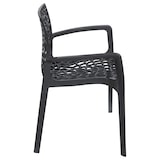 thumbnail of METRO PROFESSIONAL Stapelstoel met armleuning voor buiten Maurage, kunststof, antraciet
