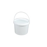 thumbnail of Eimer Deckel lebensmittelecht 3,3 L Liter leer weiß Henkel Kunststoff Set 40 Stück