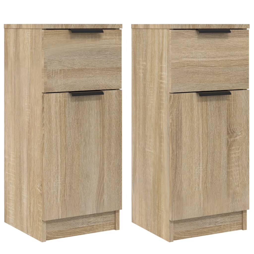 Helloshop26 - Buffet Sideboard Kommode Kleiderschrank Aufbewahrungsmöbel Organizer für Küche Wohnzimmer Lounge 2er-Set Sonoma 30 x 02_0036801