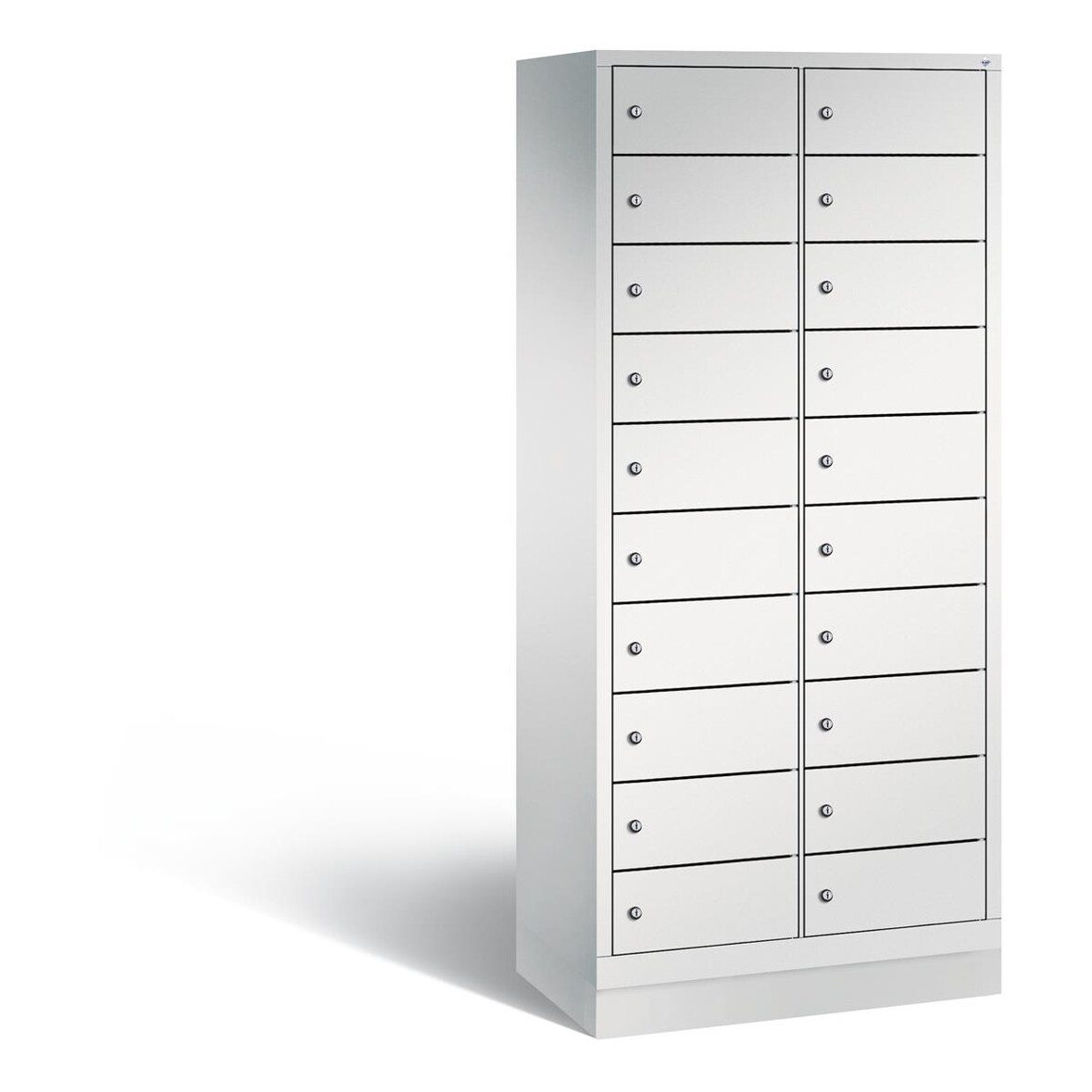 C+P Schließfachschrank Evolo, H1800xB810xT500mm, 7035/7035