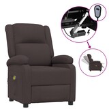 thumbnail of vidaXL Massagesessel Elektrisch Dunkelbraun Stoff