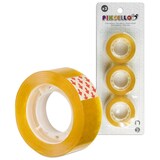thumbnail of Pack de 3 Cintas Adhesivas Transparentes 18 mm x 27 m | 3 Rollos Fiso Transparentes para Oficina, Escuela, Hogar