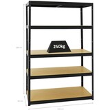 thumbnail of PROREGAL Mega Deal | 4x Schwerlastregal Big Elephant M & 1x Höhenverstellbare Werkbank Slim Dino| Fachlast bis zu 600kg | Schwarz | Stecksystem