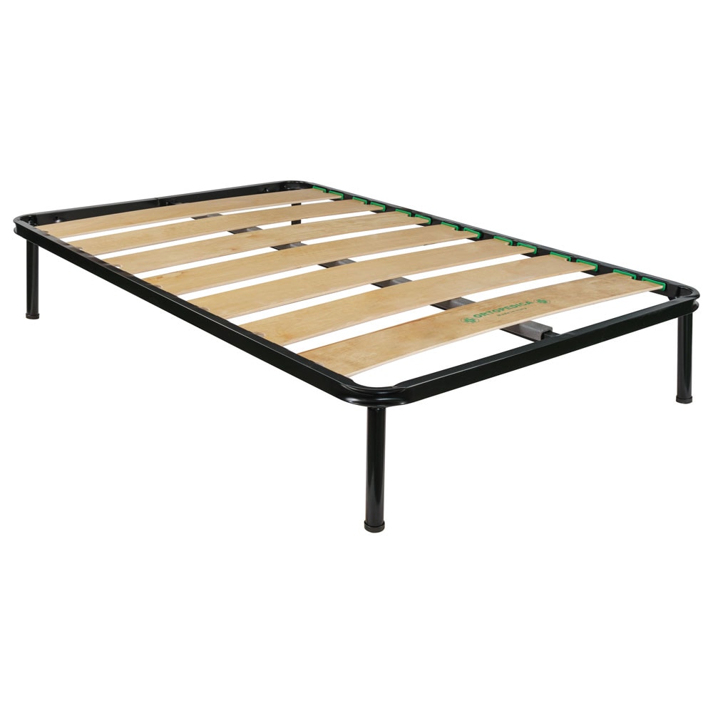 Rete letto ortopedica a doghe larghe in faggio piazza e mezza 120x190 con telaio in metallo, per letto una piazza e mezzo - Comprarredo