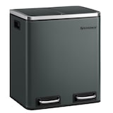 thumbnail of Helloshop26 - Pattumiera in metallo da 30 litri con doppio scomparto (2 x 15 litri) con secchi interni e maniglie chiusura 12_0007269