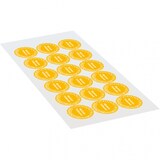 thumbnail of Dreifke® Prüfplakette Nächster Prüftermin 23-28, gelb, Schachbrettfolie, Ø 30mm, 18 Stk.