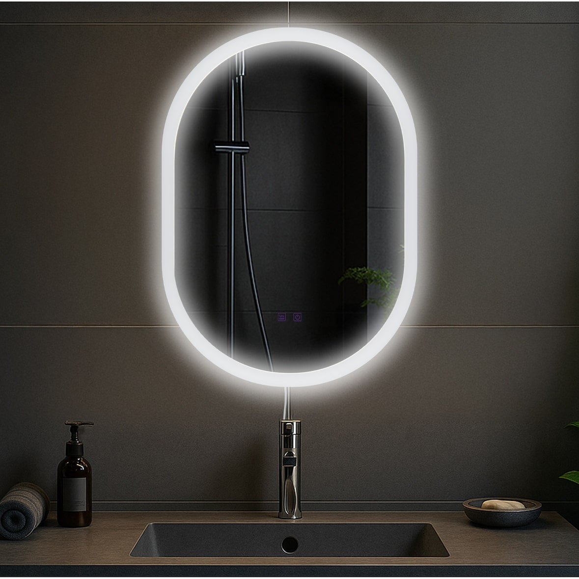 Espelho de casa de banho Karishma sem Bluetooth