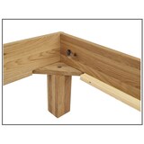 thumbnail of Doppelbett Massivholzbett Bettrahmen140x200 Eiche geölt Zubehör wählbar V-60.88-14 Federholzrahmen inkl.