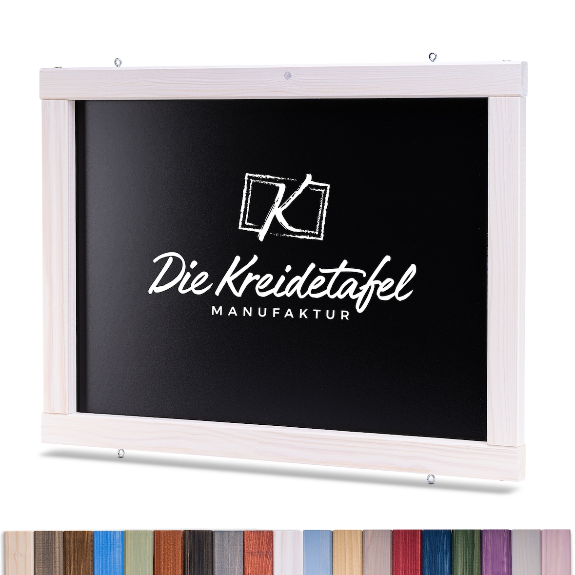 Kreidetafel mit Holzrahmen / Weiß 100x50cm