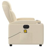 thumbnail of vidaXL Massagesessel Elektrisch Creme Stoff