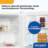 thumbnail of Exquisit Mini Kühlschrank KB505-V-040E weiss | 40 l Nutzinhalt | Türanschlag wechselbar | 45 cm Breite