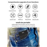 thumbnail of Mini Vidéoprojecteur Portable Android 4K Pico Projecteur Intelligent WiFi + SD 256Go Blanc YONIS