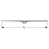 thumbnail of Geberit Duschrinne CleanLine 20 Edelstahl 30-90 x 4,3 cm