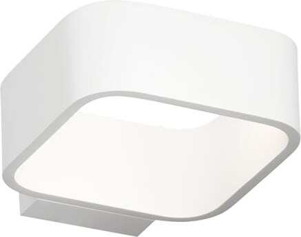 Klaus LED-Wandleuchte 5,5 W 3000 K IP54 in weißem Aluminium – modernes minimalistisches Design für draußen und drinnen – Rossini Group