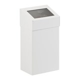 thumbnail of Afvalbak met pushklep, 18 ltr - wit