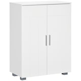 thumbnail of Armario de Baño con 2 Puertas y 2 Estantes Ajustables de 7 Niveles Mueble Auxiliar de Almacenaje para Salón Cocina Antivuelco 60x30x80 cm