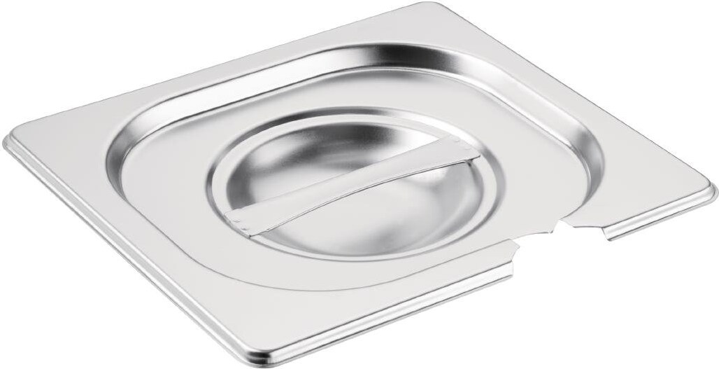 Equipementpro – GN 1/6 Edelstahldeckel mit Vogue-Kerbe
