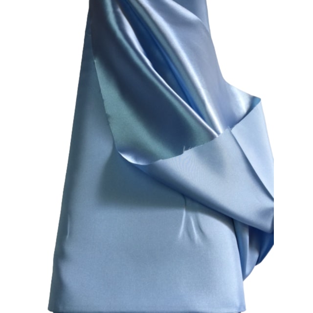 30 metres Tissu Doublure satin satinée uni BLEU CLAIR largeur 150 cm