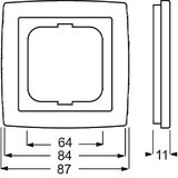 thumbnail of Busch-Jaeger Rahmen 1-fach 1721-80 2CKA001754A4104