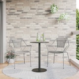 thumbnail of vidaXL Tuintafel rond Ø50x72 cm staal zwart