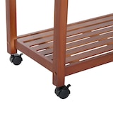 thumbnail of HOMCOM Carrello da Cucina con Portabottiglie, 2 Ripiani  2 Cassetti