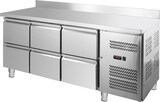 thumbnail of GastroHero Kühltisch Edelstahl GN 1/1 mit Aufkantung 6 Schubladen Umluftkühlung -2 °C bis +8 °C 230 V Profi Gastronomie 1795x700x850 mm