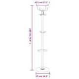 thumbnail of Appendiabiti Con Portaombrelli Nero 180 Cm Ferro Verniciato Ideale Per Ingresso Soggiorno Casa Elegante E Pratico