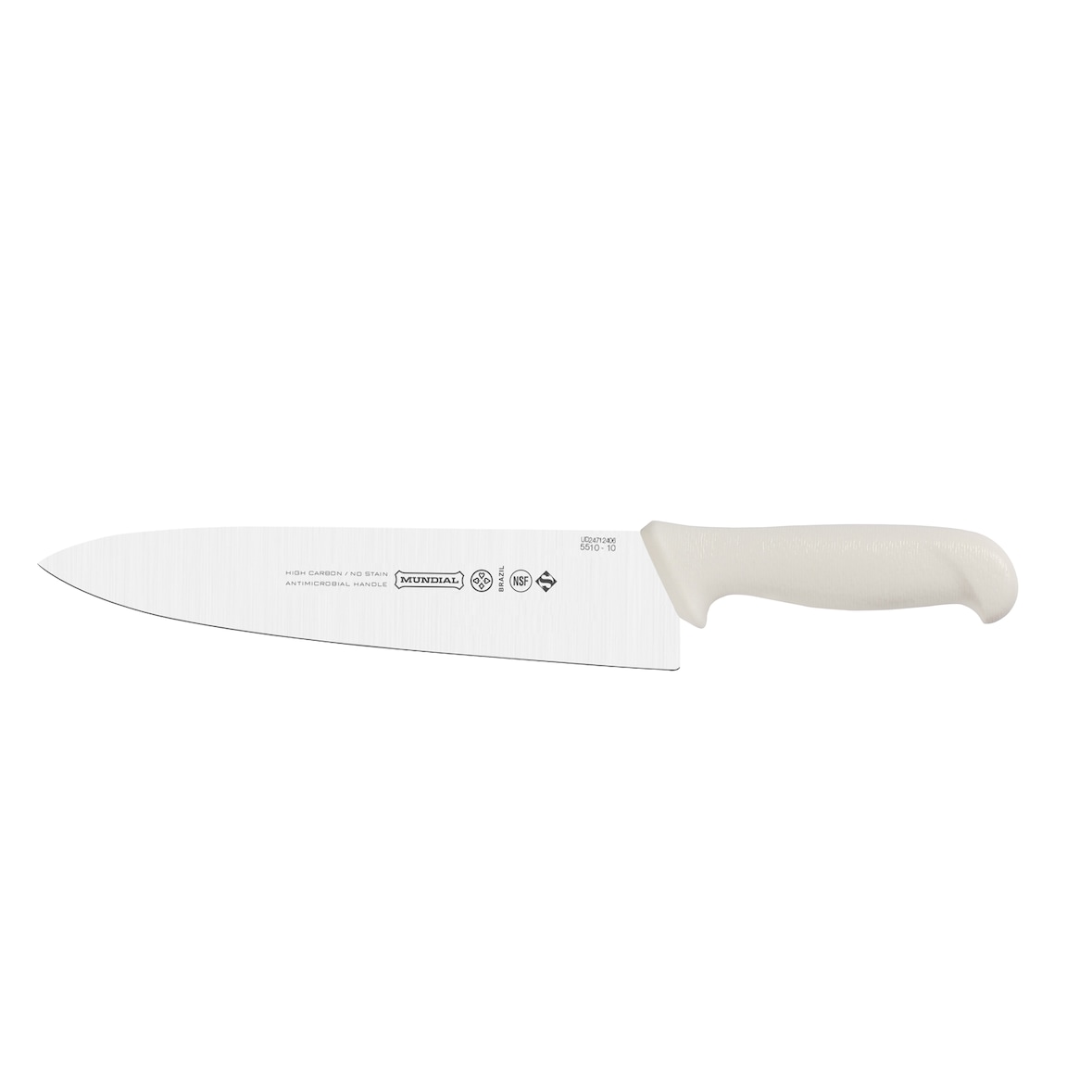 MUNDIAL, Cuchillo de cocina profesional, (5510-10), 25,4CM, Hoja triangular ancha, Blanco, Acero Inoxidable