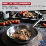 thumbnail of Poêle à frire 28 cm en inox 18/10 sans revêtement de 2,6 litres Elo Profi Therm