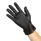thumbnail of Gants vinyle non poudrés Hygiplas noirs S (lot de 100)