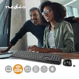 thumbnail of Kit Clavier Et Souris Sans Fil Connexion Usb Qwerty Usage Non Intensif Nedis