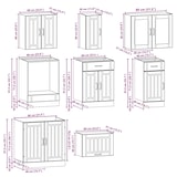 thumbnail of vidaXL 8-tlg. Küchenschrank-Set Lucca Betongrau Holzwerkstoff