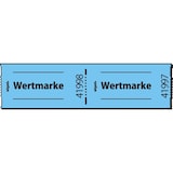 thumbnail of Gutscheinmarken-Rollen 60x30mm Wertmarke blau fortlaufend nummeriert 1 Rolle=500 Stück