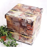thumbnail of Hocker aus Kunstleder Sitzhocker 2009 Aufbewahrungsbox 40 cm Sitzwürfel Truhe