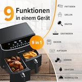 thumbnail of GOURMETmaxx Heißluft-Fritteuse Doppelkorb - 2x 3,5 l - schwarz