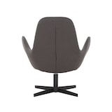 thumbnail of SalesFever Polster-Sessel | mit Drehfunktion | Bezug Textil | Gestell Metall | B 72 x T 69 x H 85 cm | dunkelgrau-schwarz