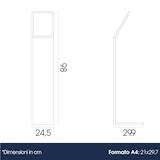 thumbnail of Danieli - Espositore Pubblicitario a Leggio in Acrilico da Terra con una Tasca Porta Comunicazioni A4