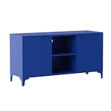 thumbnail of Moderne buffetkast met 2 deuren L120 cm van donkerblauw metaal