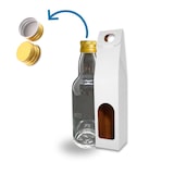 thumbnail of 20 Mini Glasflaschen 40 ml mit Weißen Boxen, Ideal für Hochzeit, Whisky, Rum, Soßen, Stilvolle Gastgeschenke