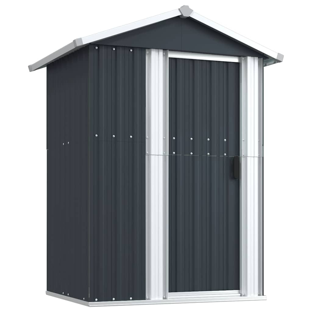 Abri de jardin Anthracite 126x97,5x177 cm Acier galvanisé Modèle AbriIntemporel 38