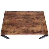 thumbnail of Eettafel HWC-L53, tafel keukentafel eetkamertafel, industrieel metaal 140x80cm ~ donker wild eiken