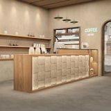 thumbnail of Empfangstheke, Theke, Kaffeetheke, versetzte Ziegeloptik, geeignet für Cafés und Geschäfte 120×60×100cm【DXBT120】